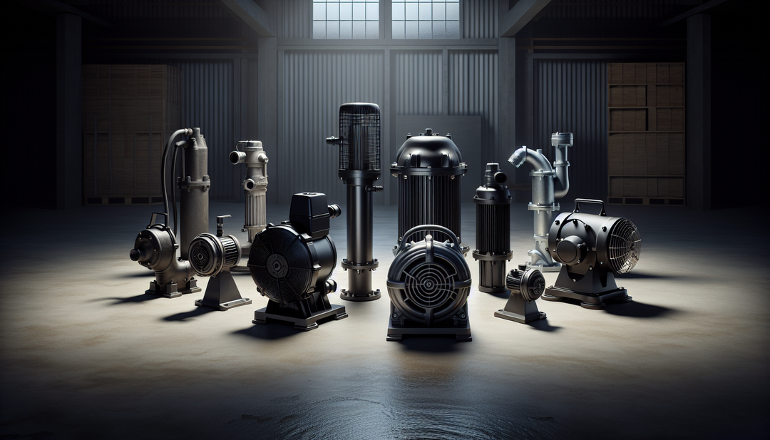 Various types of water pumps